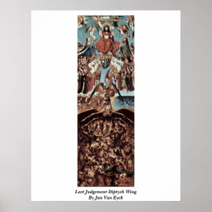 Póster Último Juicio De Diptych Wing De Jan Van Eyck