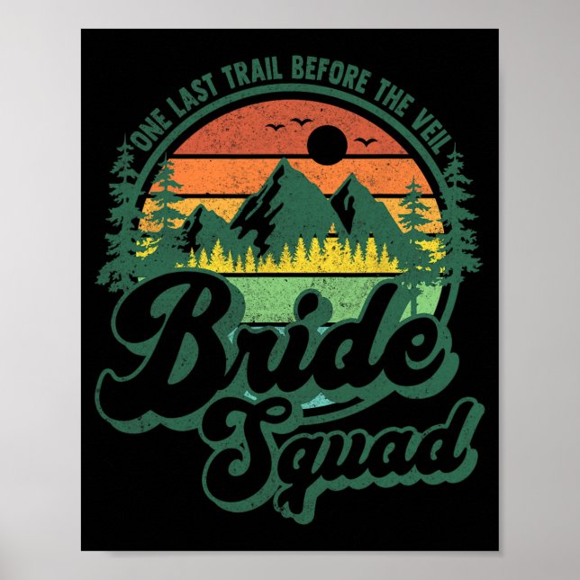 Póster Último rastro antes del velo Novia Squad Camping d (Frente)