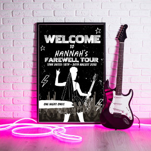 Póster Último signo de bienvenida de la banda de rock de