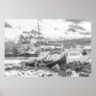 Póster Último soporte del Tugger (b&w)