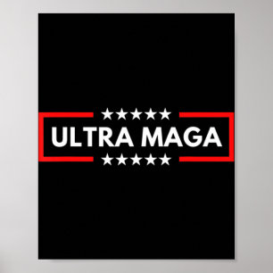 Póster Ultra Maga Pro Trump Trump Maga King Anti Biden