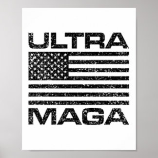 Póster Ultra Mega Ee.Uu. Bandera Estadounidense Ultramega