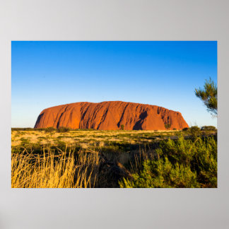 Póster Uluru Ayers Rock in outback Australia