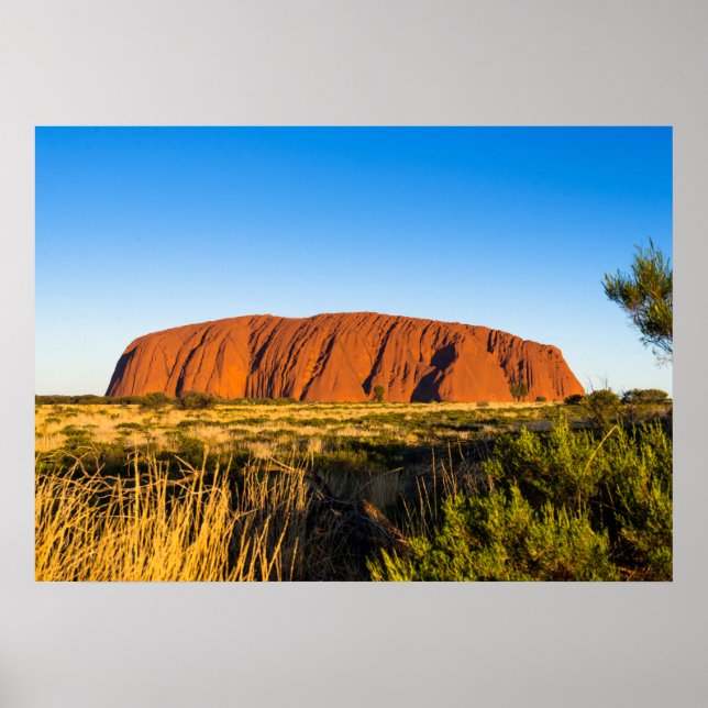 Póster Uluru Ayers Rock in outback Australia (Frente)