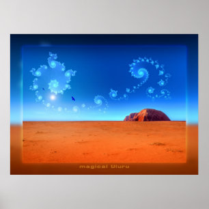 Póster Uluru mágico
