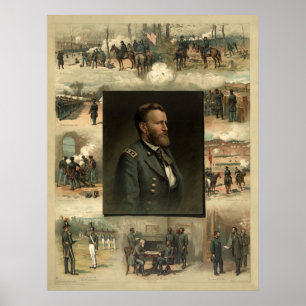 Póster Ulysses Grant, 1885