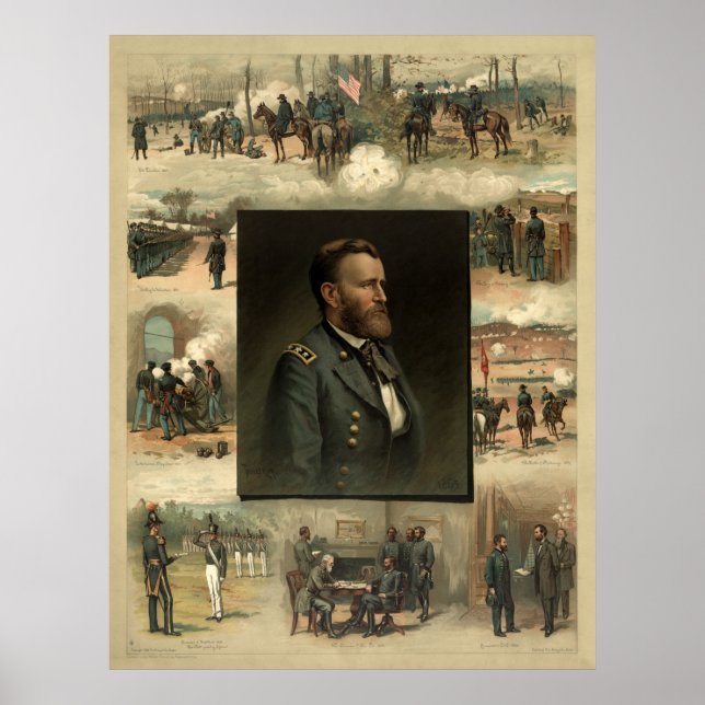 Póster Ulysses Grant, 1885 (Frente)