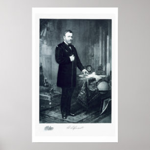 Póster Ulysses S. Grant, 18º Presidente de los Estados Un