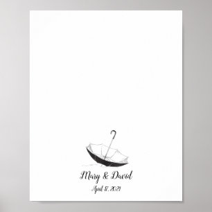 Póster Umbrella Fingerprint Guestbook