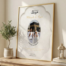 Póster Umrah Mubarak Personalized Photo Poster