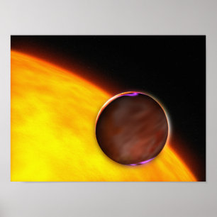 Póster Un acercamiento de un planeta extrasolar