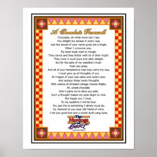 Póster Un adiós al chocolate