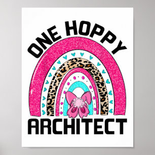 Póster Un Adorable Arquitecto De Pascua Para Arquitecto D