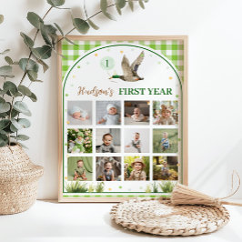 Póster Un afortunado pato de primer año de foto hito