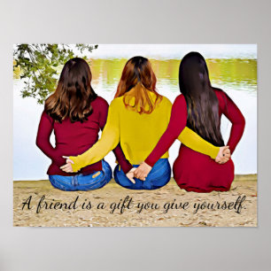 Póster Un amigo es un Poster de regalo ***