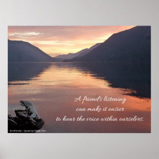 Póster Un amigo escucha...