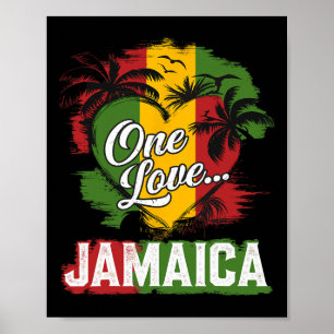 Póster Un Amor Jamaica 2025 Flor de Hibisco Vacaciones Ca