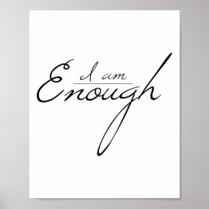 Póster Un amor propio Minimalista suficiente como para am