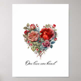 Póster Un amor un corazón