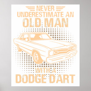 Póster Un anciano Dodge Dart 73
