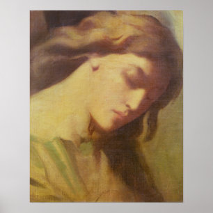 Póster Un ángel, estudio para el monte de los Olivos,