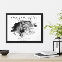 Un Año de Nosotros Aniversario de Boda Personaliza