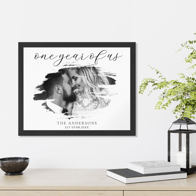 Póster Un Año de Nosotros Aniversario de Boda Personaliza (Subido por el creador)