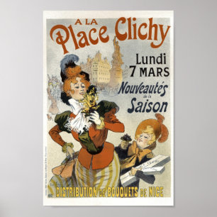 Póster Un anuncio francés vintage para La Place Clichy Bo
