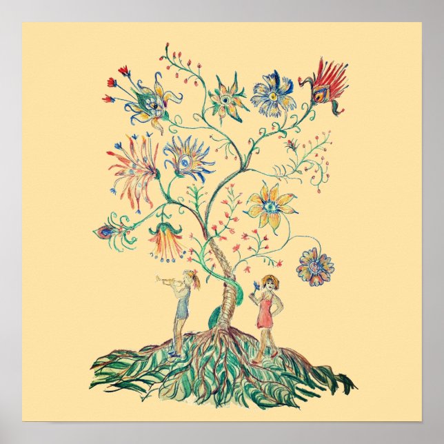 Póster Un árbol mágico (Frente)