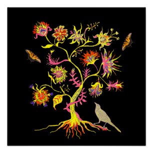 Póster Un árbol mágico de la vida
