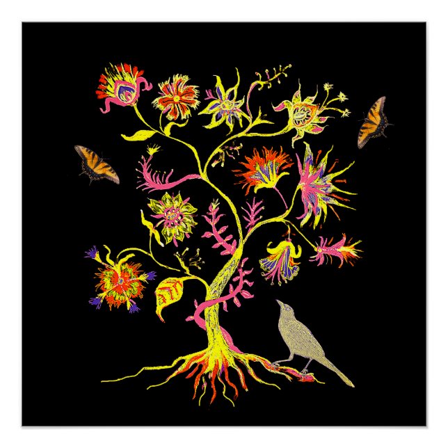 Póster Un árbol mágico de la vida (Anverso)