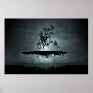 Póster Un árbol volador