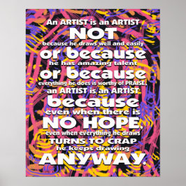 Póster Un artista es...