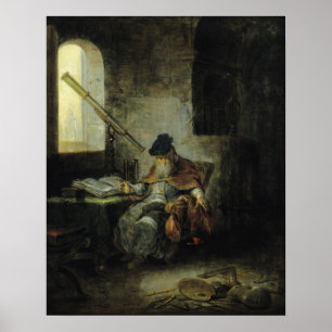 Póster Un astrónomo