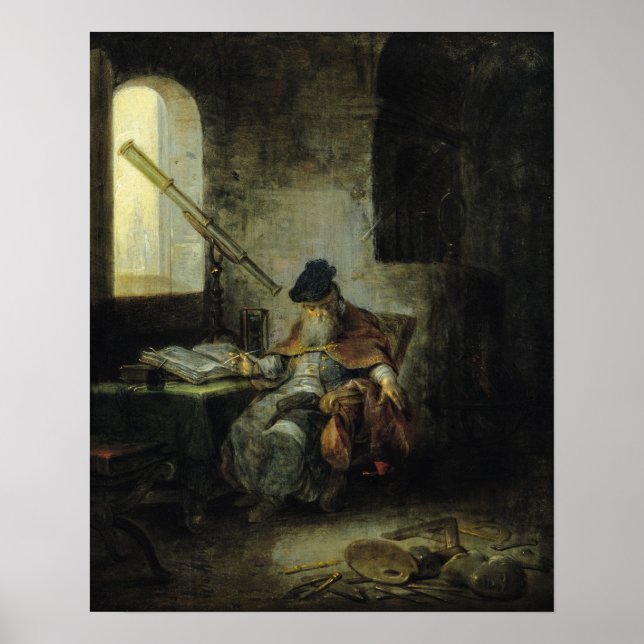 Póster Un astrónomo (Frente)