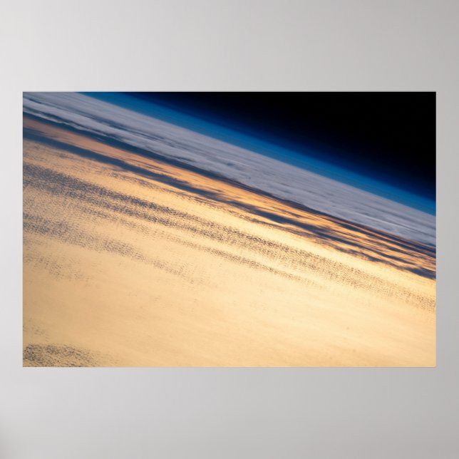 Póster Un Atardecer Orbital En La Costa De Baja Californi (Frente)