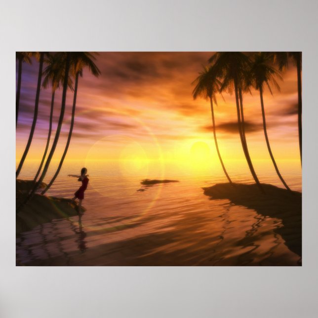 Póster Un baño al amanecer (Frente)