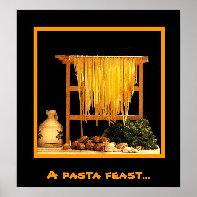 Póster Un banquete de pasta (Frente)
