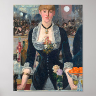 Póster Un Bar En El Folies Bergere - Edouard Manet