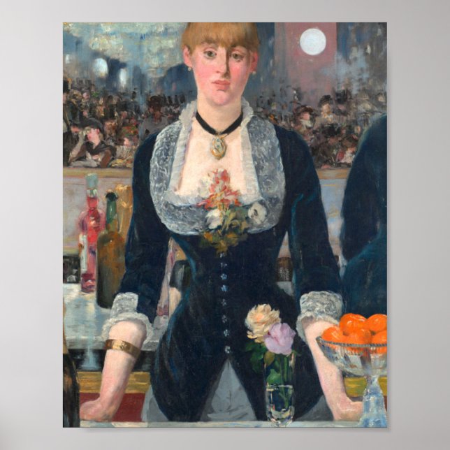 Póster Un Bar En El Folies Bergere - Edouard Manet (Frente)