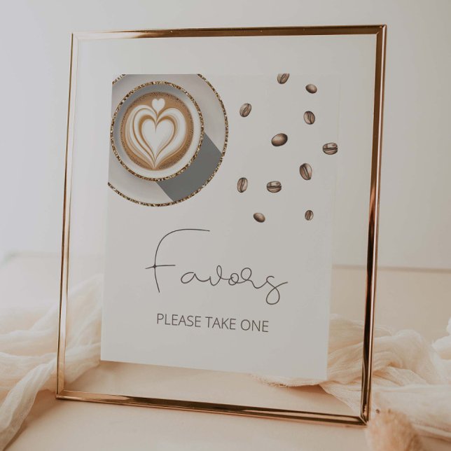 Póster Un bebé está preparando café Baby Shower Favors (Subido por el creador)