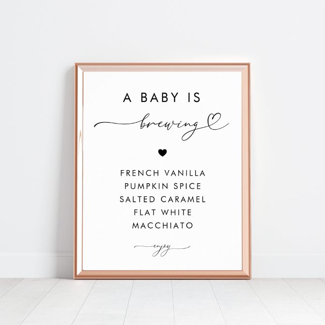 Póster Un bebé está preparando el Rótulo Baby Shower de C (Subido por el creador)