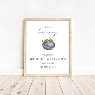 Póster Un bebé está preparando Halloween   POSTER