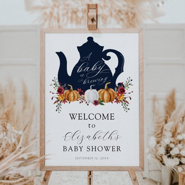 Póster Un bebé está preparando la Baby Shower de calabaza (Subido por el creador)