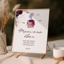 Póster Un bebé está preparando Momosa Bar de Halloween