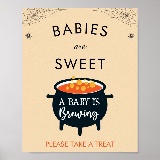 Póster Un bebé está preparando un post de Baby Shower en  (Frente)
