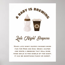 Un bebé prepara pañales nocturnos de Baby Shower