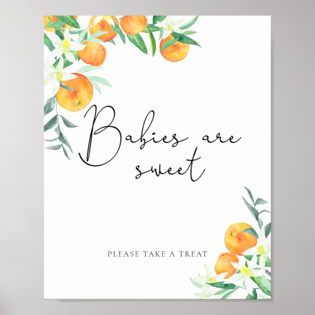 Póster Un bebebebecito es dulce. (Frente)