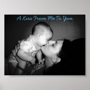 Póster Un beso de mí a usted