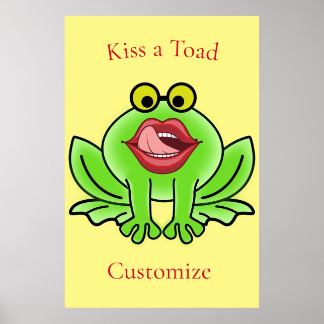 Póster Un beso gracioso a una toad Thunder_Cove (Frente)